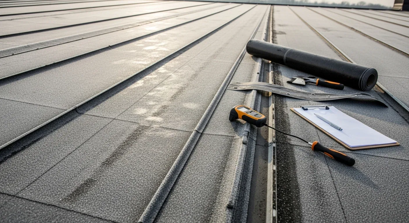 Ponding Water Roof Repair in Lowell, MA