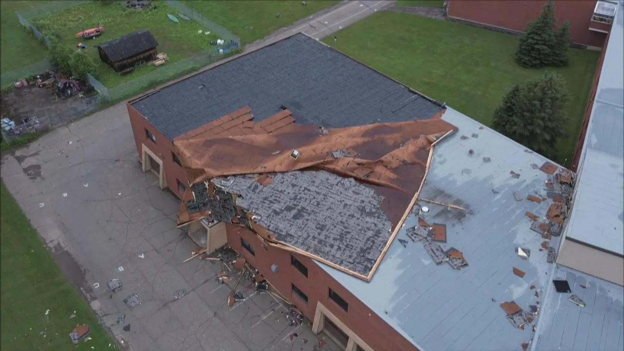 Wind damage roof repair | Commercial Roofing Lowell
