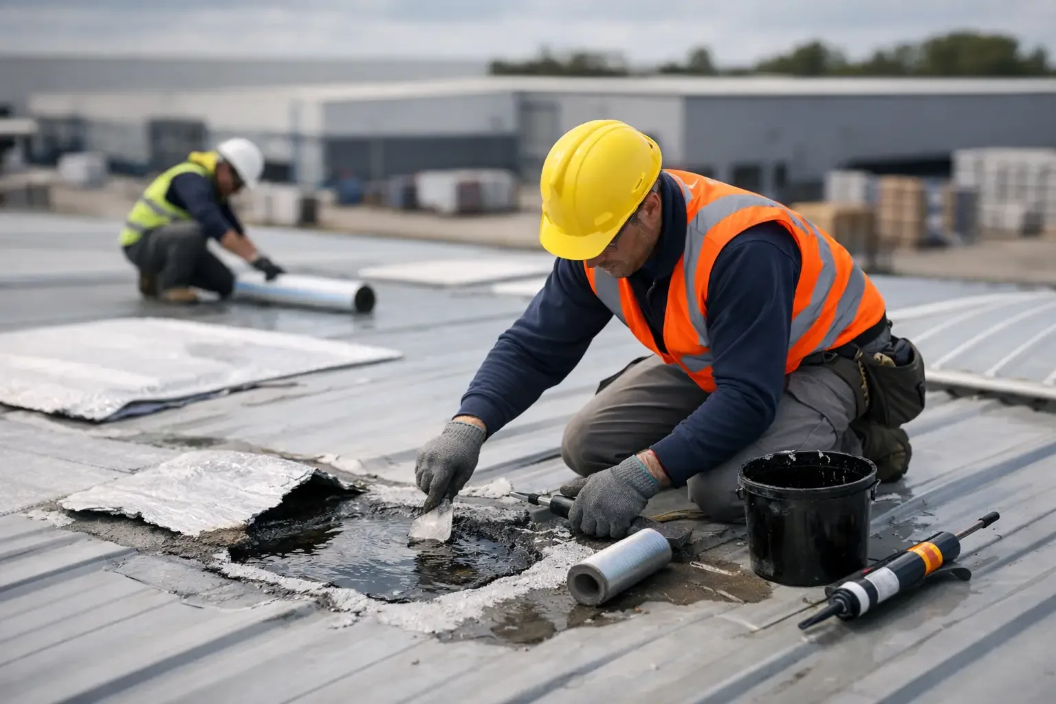 Commercial Roof Leak Repair in Lowell, MA